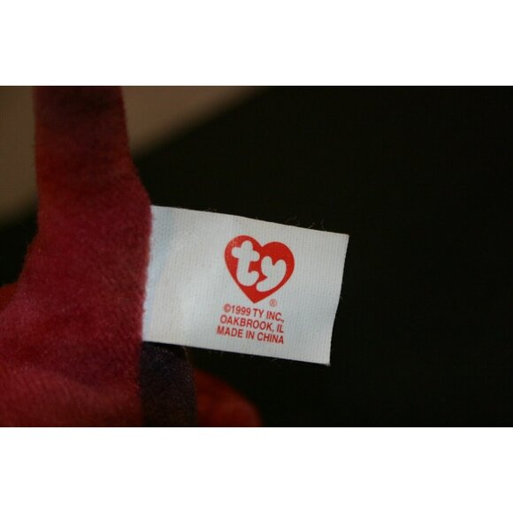 TY Beanie Baby Rex T Rex Dinosaur 1995 Mcdonalds red 4086 teenie - Picture 7 of 9